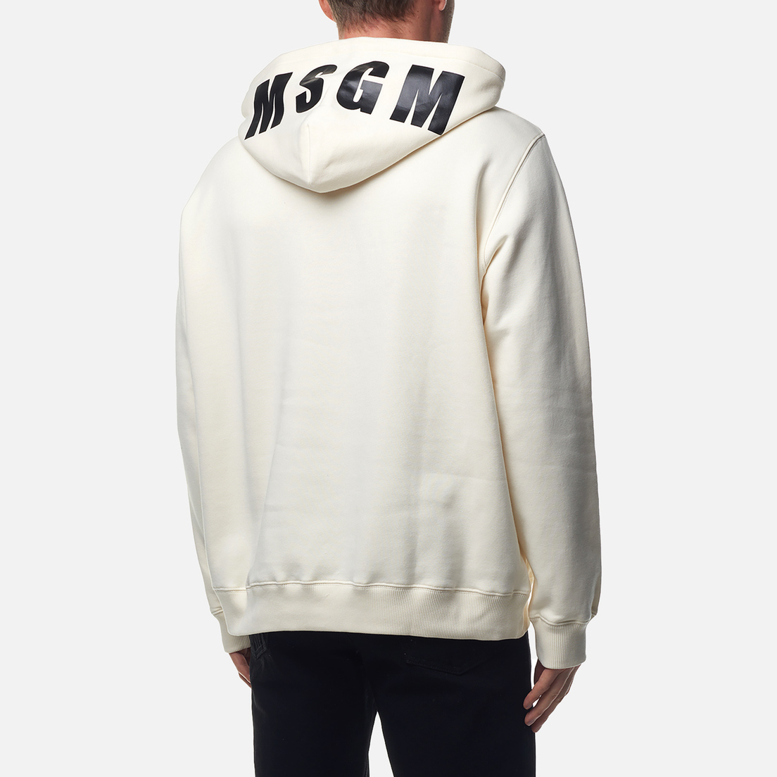 MSGM Мужская толстовка Maxilogo Brushed Hoodie