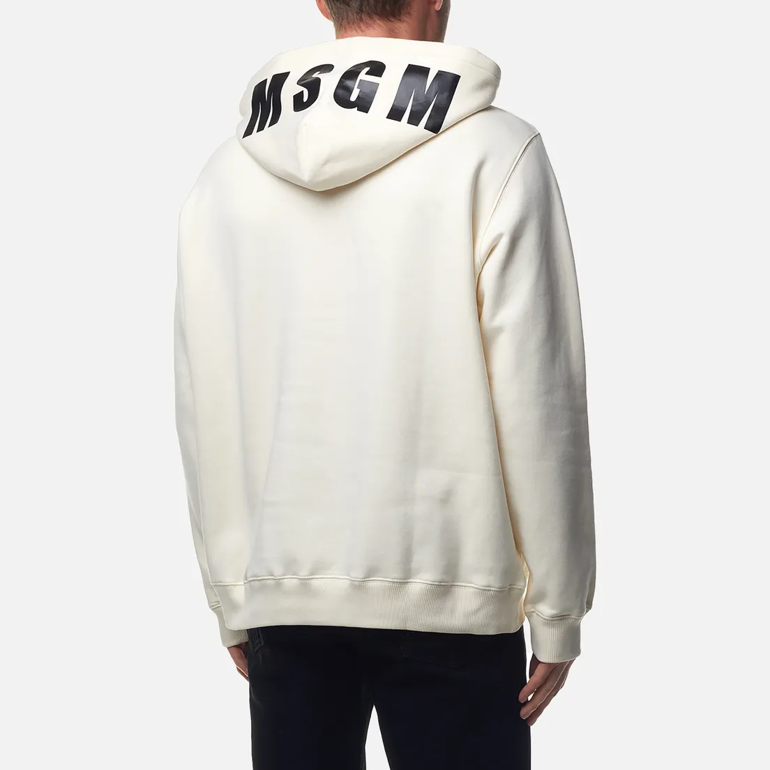 MSGM Мужская толстовка Maxilogo Brushed Hoodie