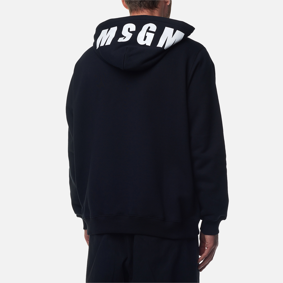 MSGM Мужская толстовка Maxilogo Brushed Hoodie