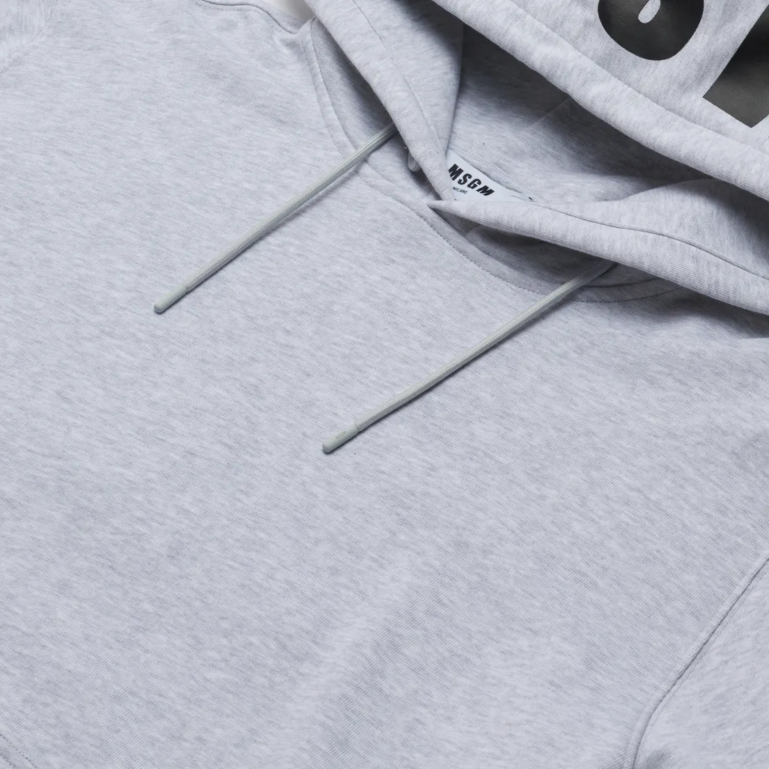 MSGM Мужская толстовка Oversized Maxilogo Unbrushed Hoodie
