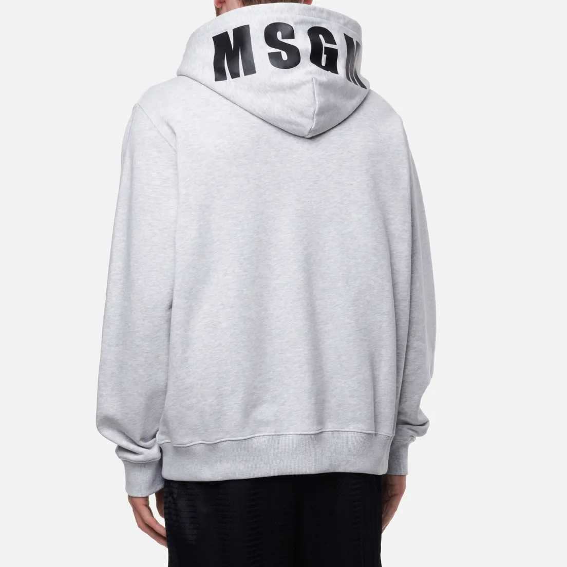 MSGM Мужская толстовка Oversized Maxilogo Unbrushed Hoodie