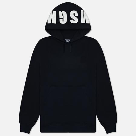 Мужская толстовка MSGM MSGM Maxilogo Print Hoodie, цвет чёрный, размер M