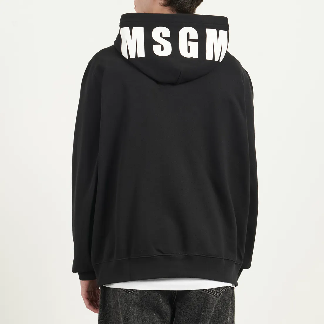 MSGM Мужская толстовка MSGM Maxilogo Print Hoodie