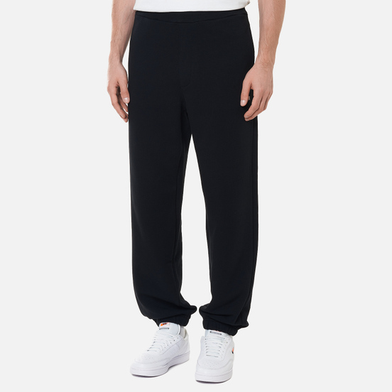 Мужские брюки MSGM Micrologo Basic Unbrushed Black/White