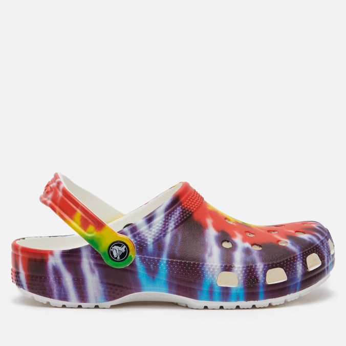 Сандалии Crocs, цвет фиолетовый, размер 39-40 205453-90H Classic Tie-Dye Graphic Clog - фото 4