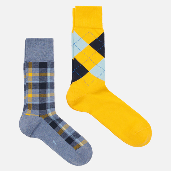 Комплект носков Burlington Fashion 2-Pack Yellow/Grey