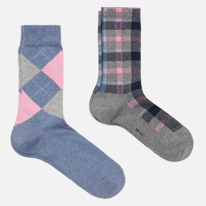 Комплект носков Burlington, цвет комбинированный, размер 36-41 20671-0010 Fashion 2-Pack - фото 1