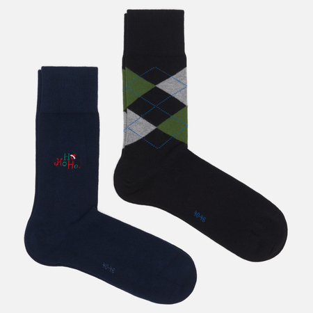 Комплект носков Burlington Everyday X-Mas 2-Pack, цвет комбинированный, размер 40-46 EU