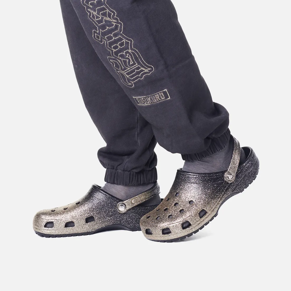 Crocs Мужские сандалии Classic Ombre Glitter Clog
