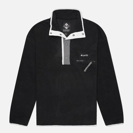 Мужская толстовка Columbia Sportswear Helvetia II Half Snap Fleece, цвет чёрный, размер XL