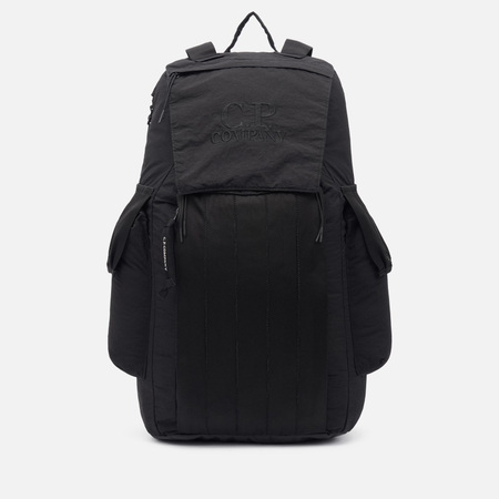 Рюкзак C.P. Company Plain Paper Touch Mixed Embroidered Logo, цвет чёрный