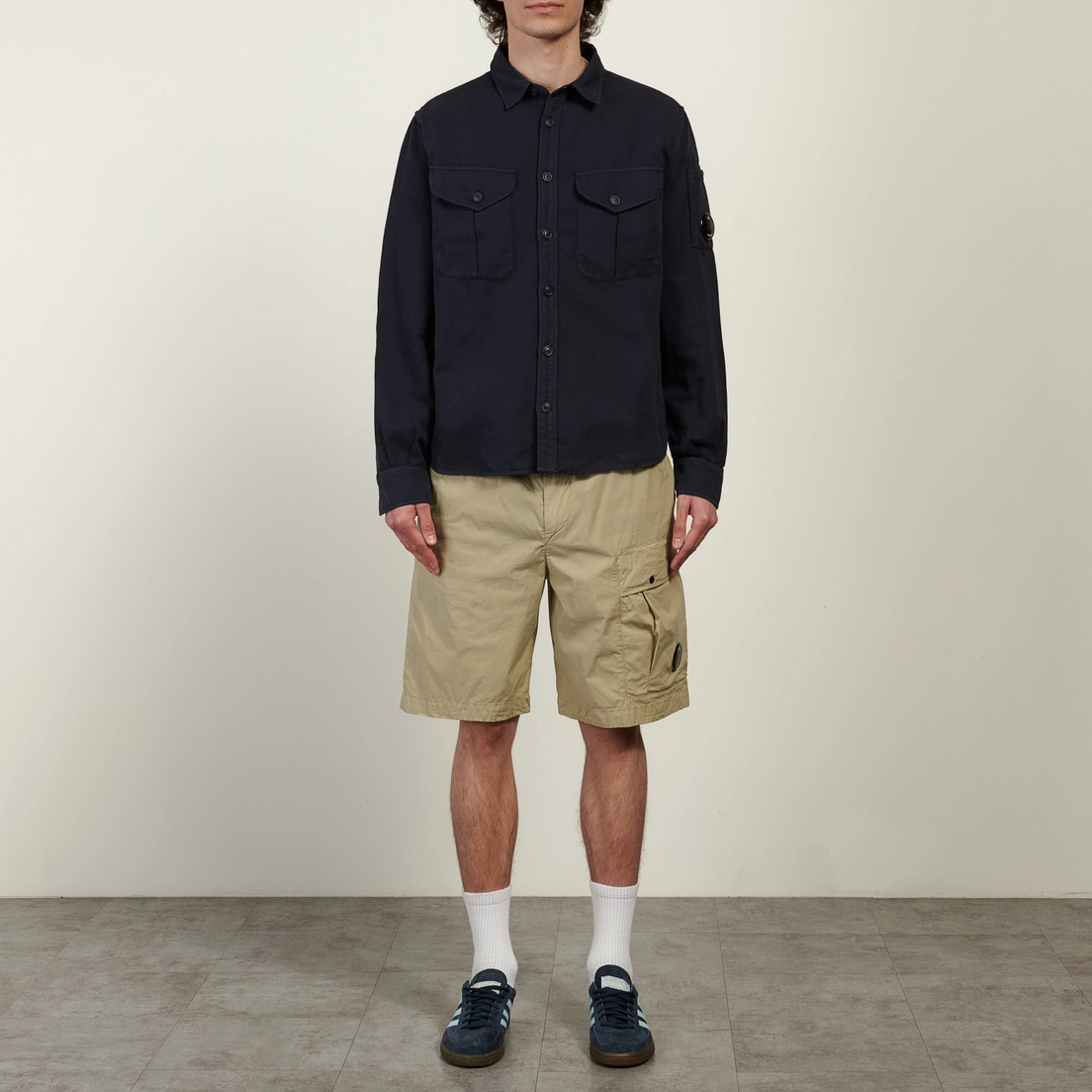 C.P. Company Мужские шорты 50 Fili Stretch Loose Lens Cargo