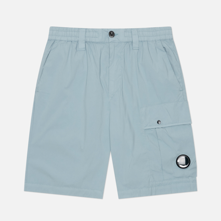 Мужские шорты C.P. Company 50 Fili Stretch Loose Lens Cargo, цвет голубой