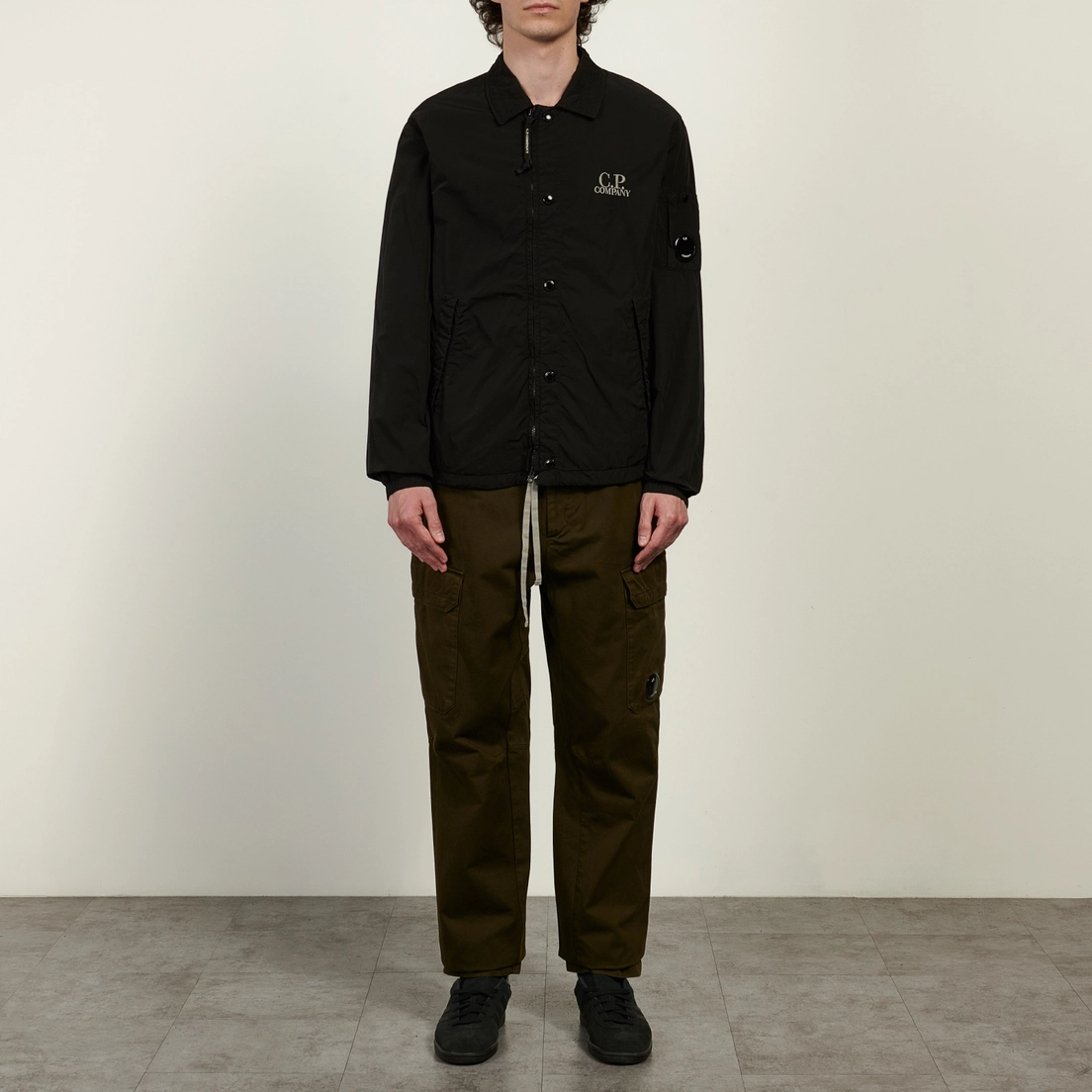 C.P. Company Мужская рубашка Chrome-R Zipped Lens Overshirt