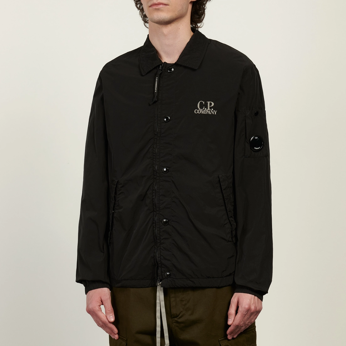 C.P. Company Мужская рубашка Chrome-R Zipped Lens Overshirt