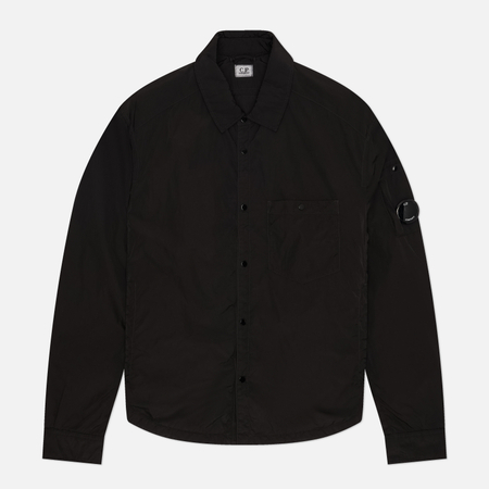Мужская рубашка C.P. Company Chrome-R Padded Lens Overshirt, цвет чёрный, размер M