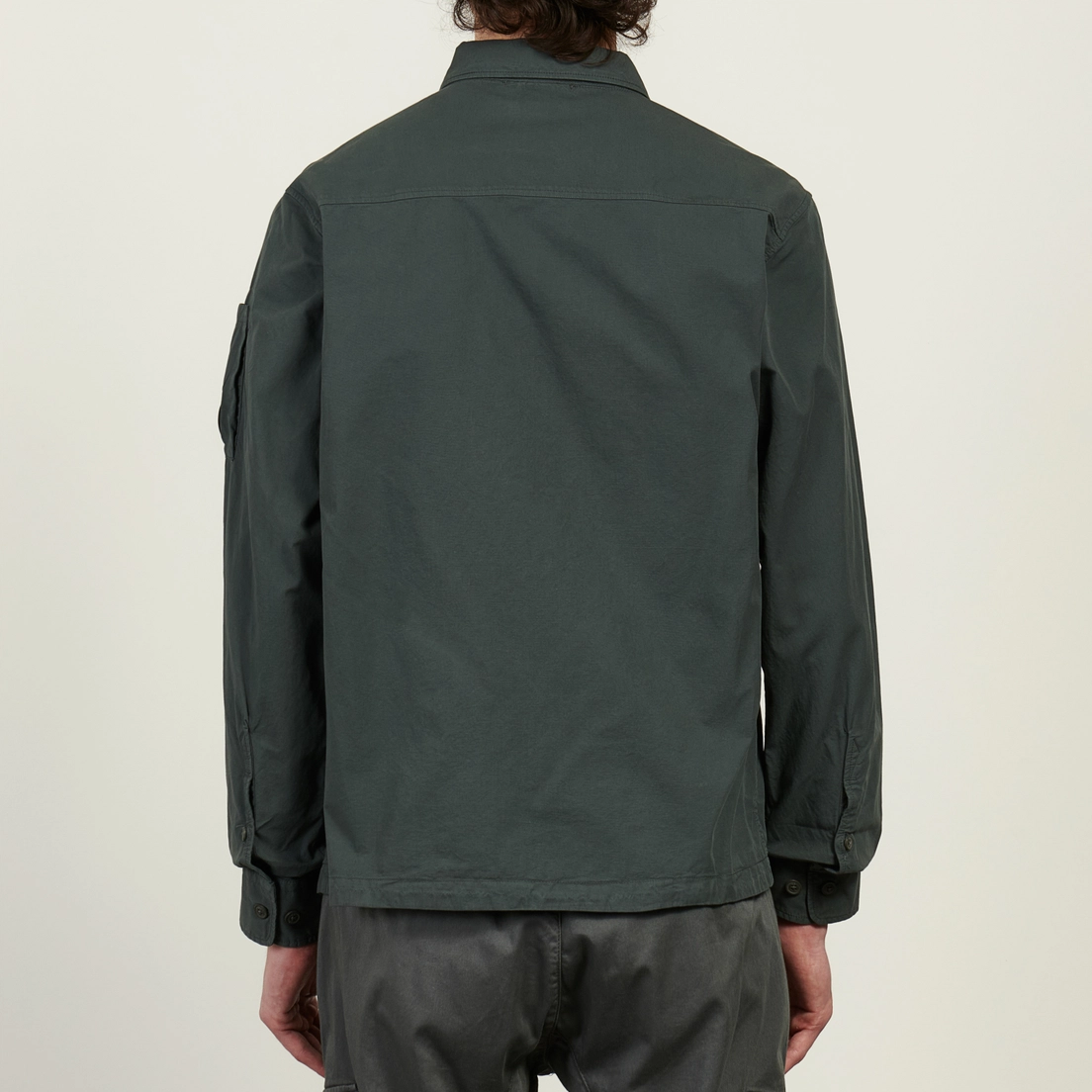 C.P. Company Мужская рубашка Organic Gabardine Zipped Lens Overshirt
