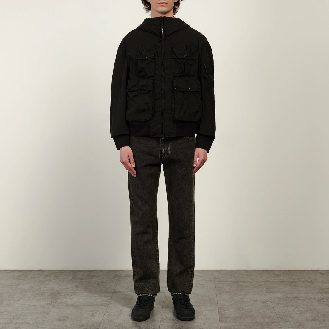 C.P. Company Мужская куртка ветровка Chrome-R Goggle Hooded