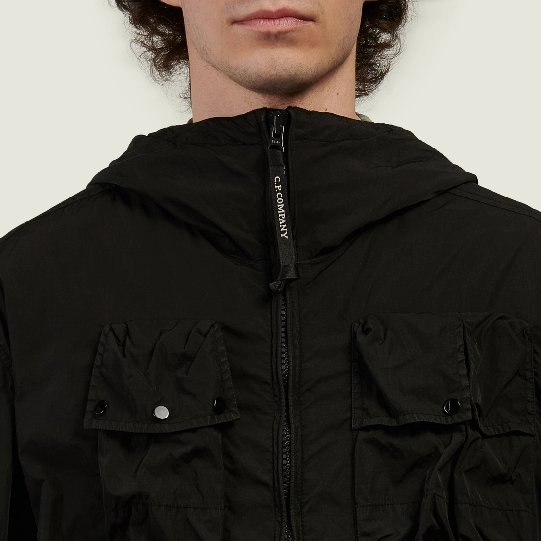 C.P. Company Мужская куртка ветровка Chrome-R Goggle Hooded