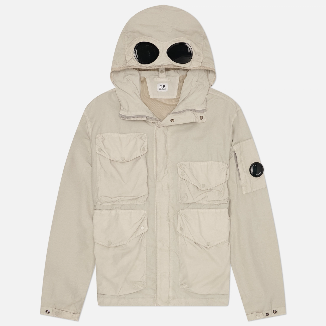C.P. Company Мужская куртка ветровка Flatt Nylon Goggle Hooded