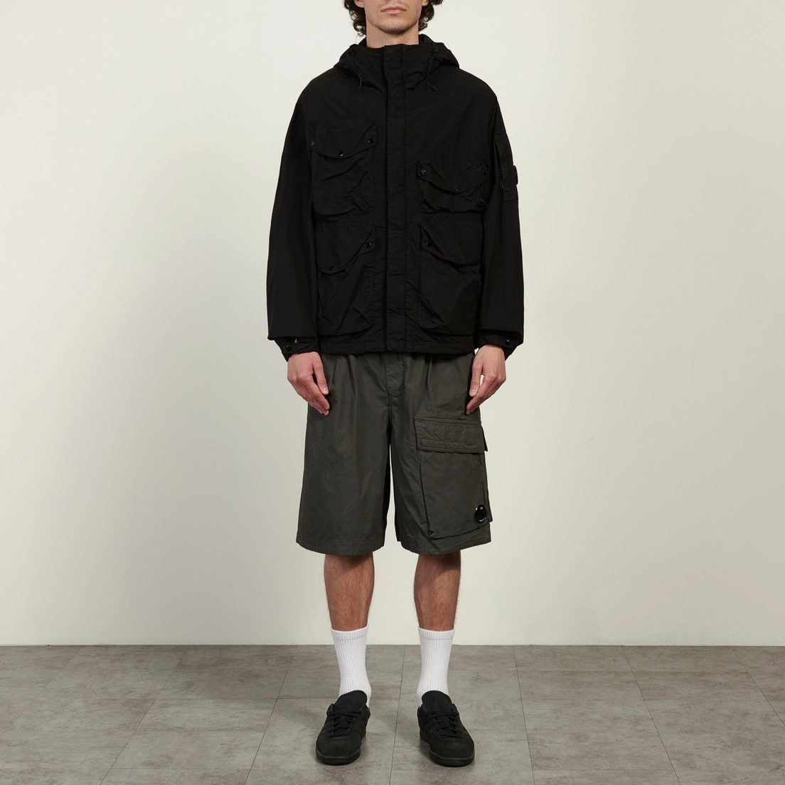 C.P. Company Мужская куртка ветровка Flatt Nylon Goggle Hooded