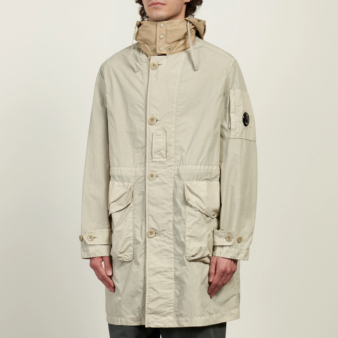 C.P. Company Мужская куртка парка Flatt Nylon Mixed Goggle