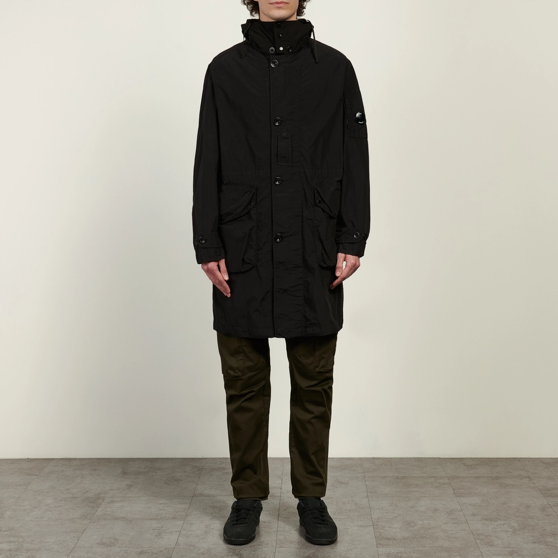 C.P. Company Мужская куртка парка Flatt Nylon Mixed Goggle