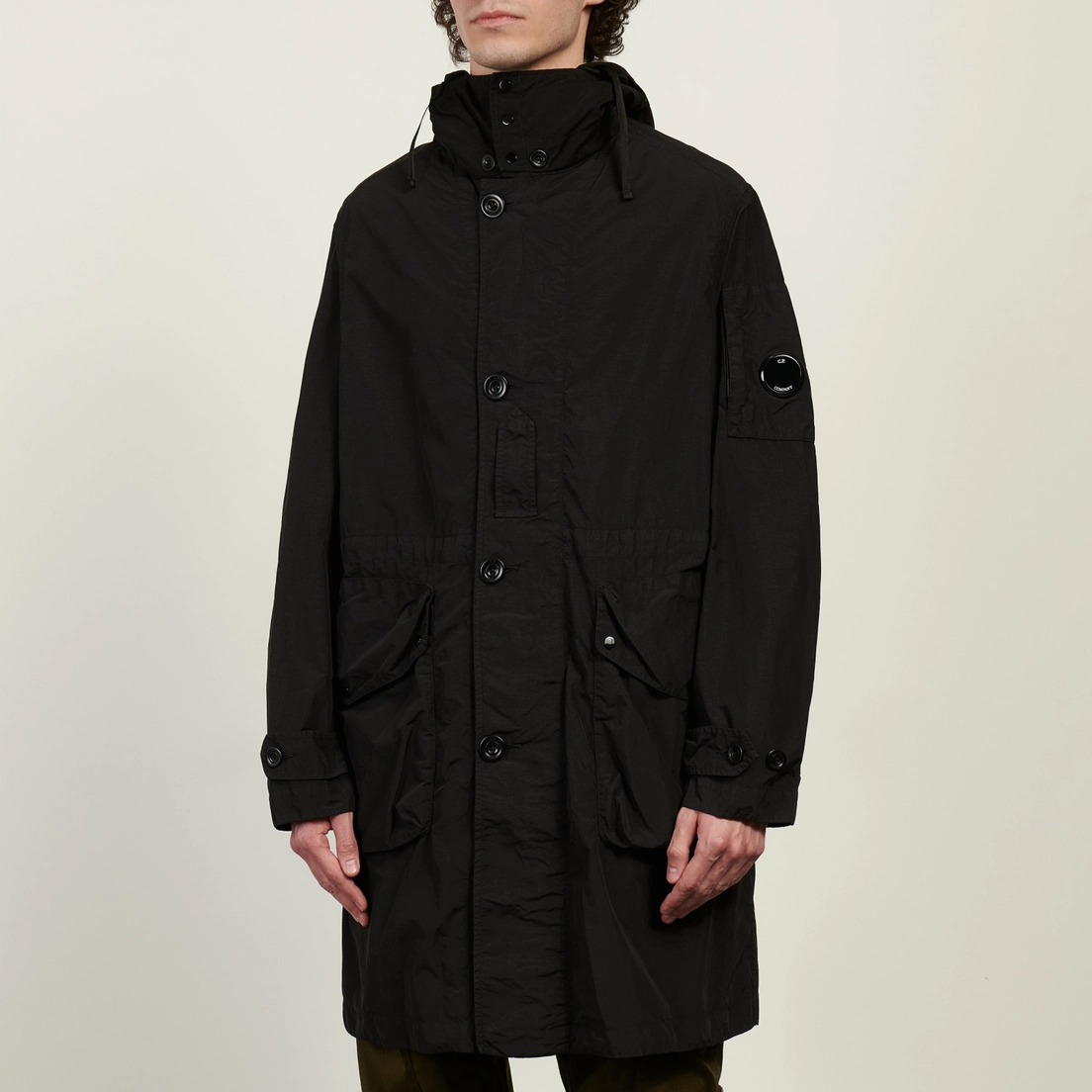 C.P. Company Мужская куртка парка Flatt Nylon Mixed Goggle