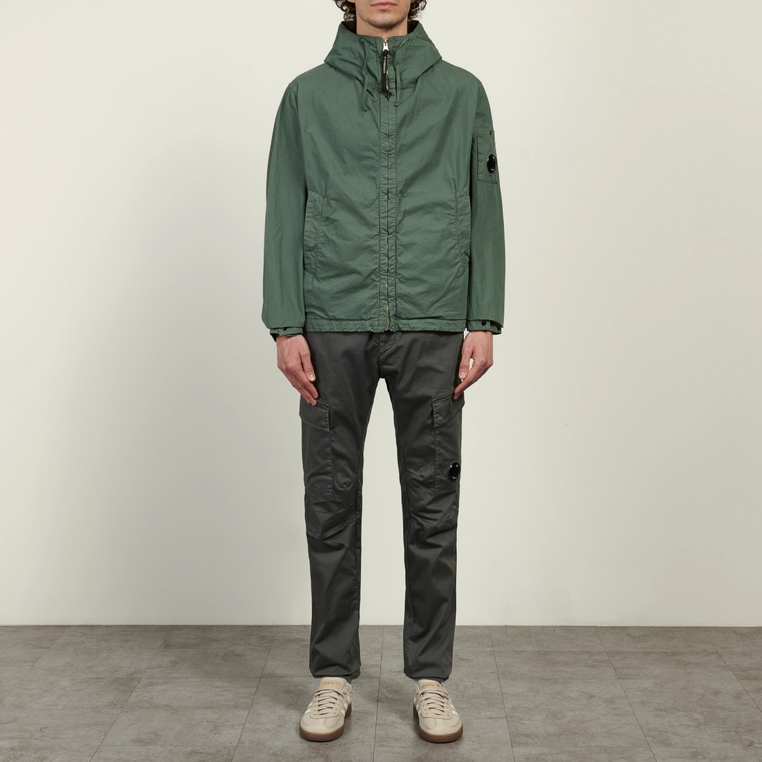 C.P. Company Мужская куртка ветровка Micro-Reps Hooded Lens