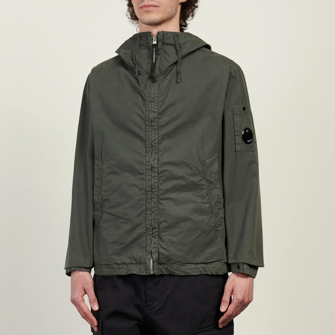 C.P. Company Мужская куртка ветровка Micro-Reps Hooded Lens