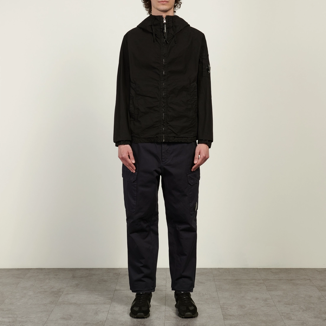 C.P. Company Мужская куртка ветровка Micro-Reps Hooded Lens