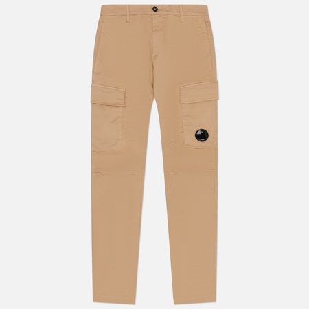 Мужские брюки C.P. Company Stretch Sateen Ergonomic Side Pockets Cargo , цвет бежевый, размер 46