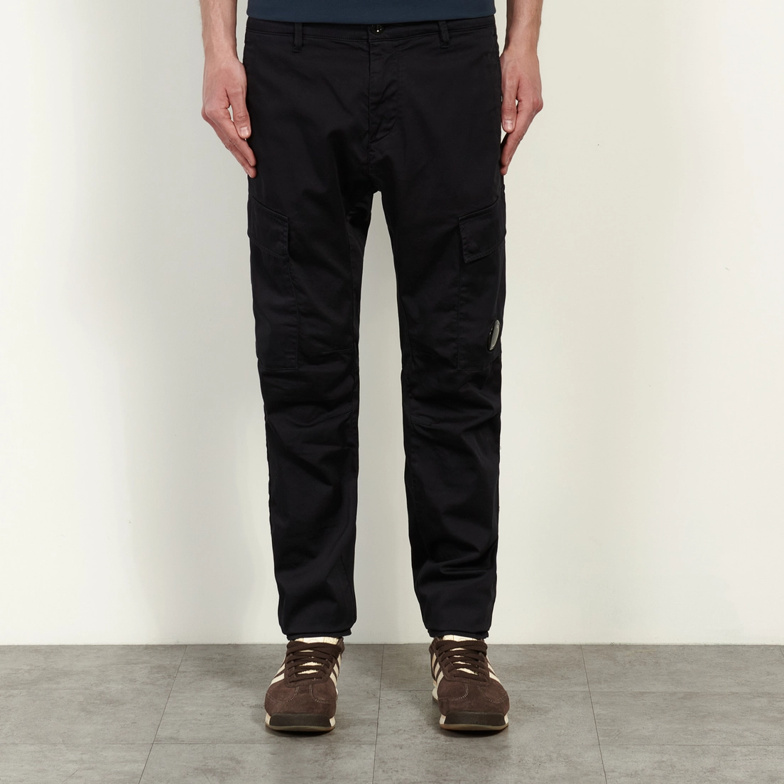 C.P. Company Мужские брюки Stretch Sateen Ergonomic Side Pockets Cargo 