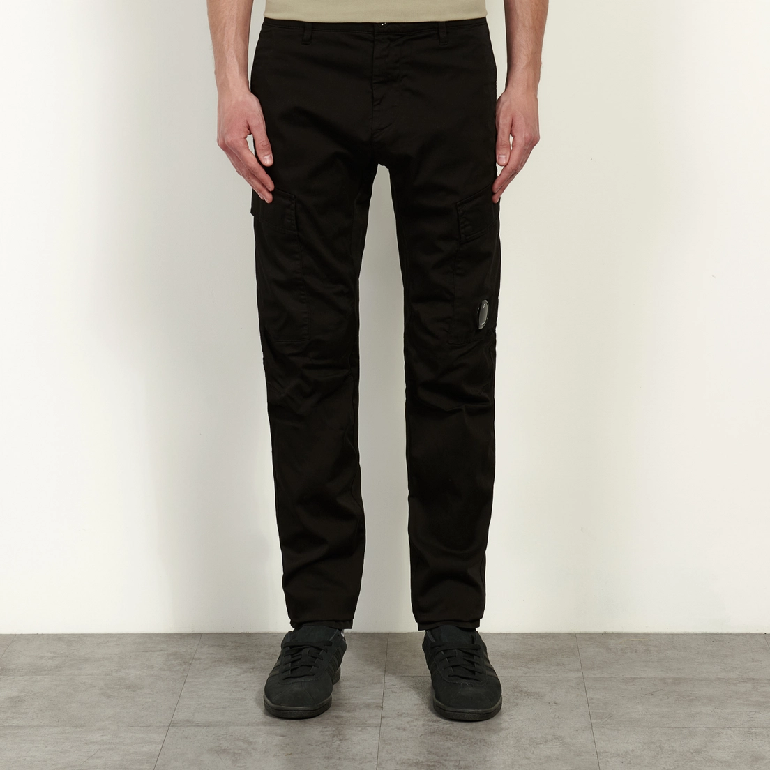 C.P. Company Мужские брюки Stretch Sateen Ergonomic Side Pockets Cargo 
