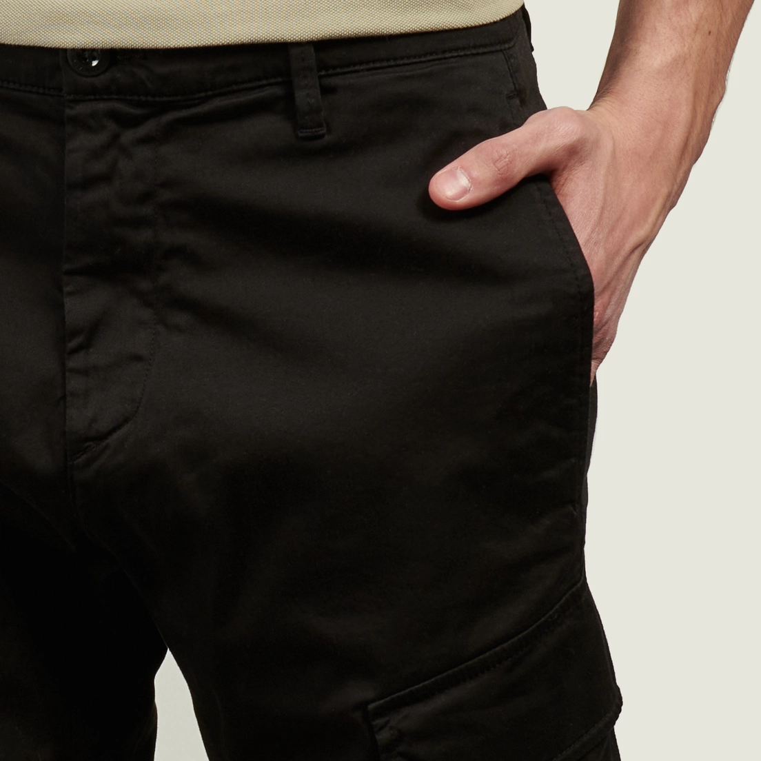 C.P. Company Мужские брюки Stretch Sateen Ergonomic Side Pockets Cargo 