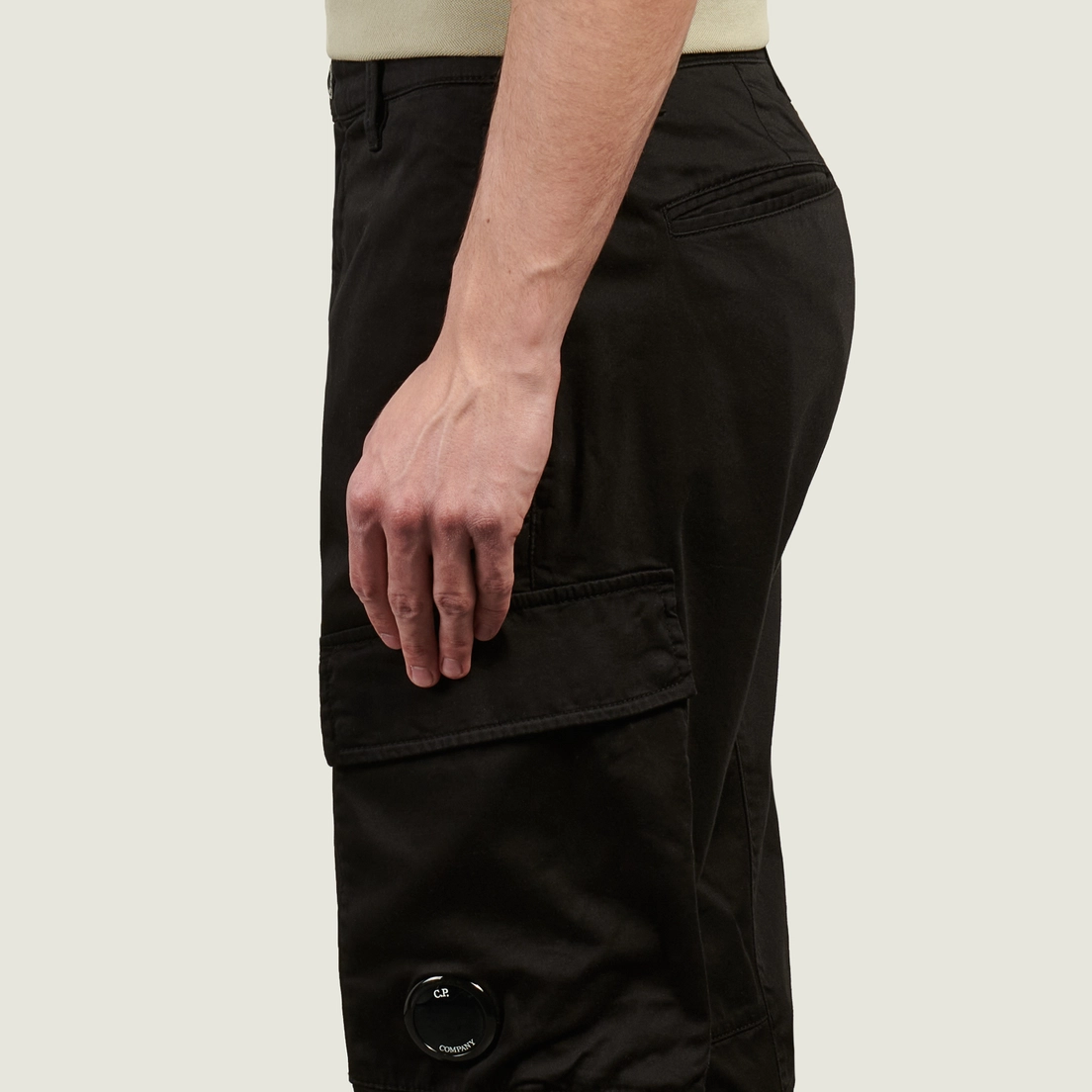 C.P. Company Мужские брюки Stretch Sateen Ergonomic Side Pockets Cargo 