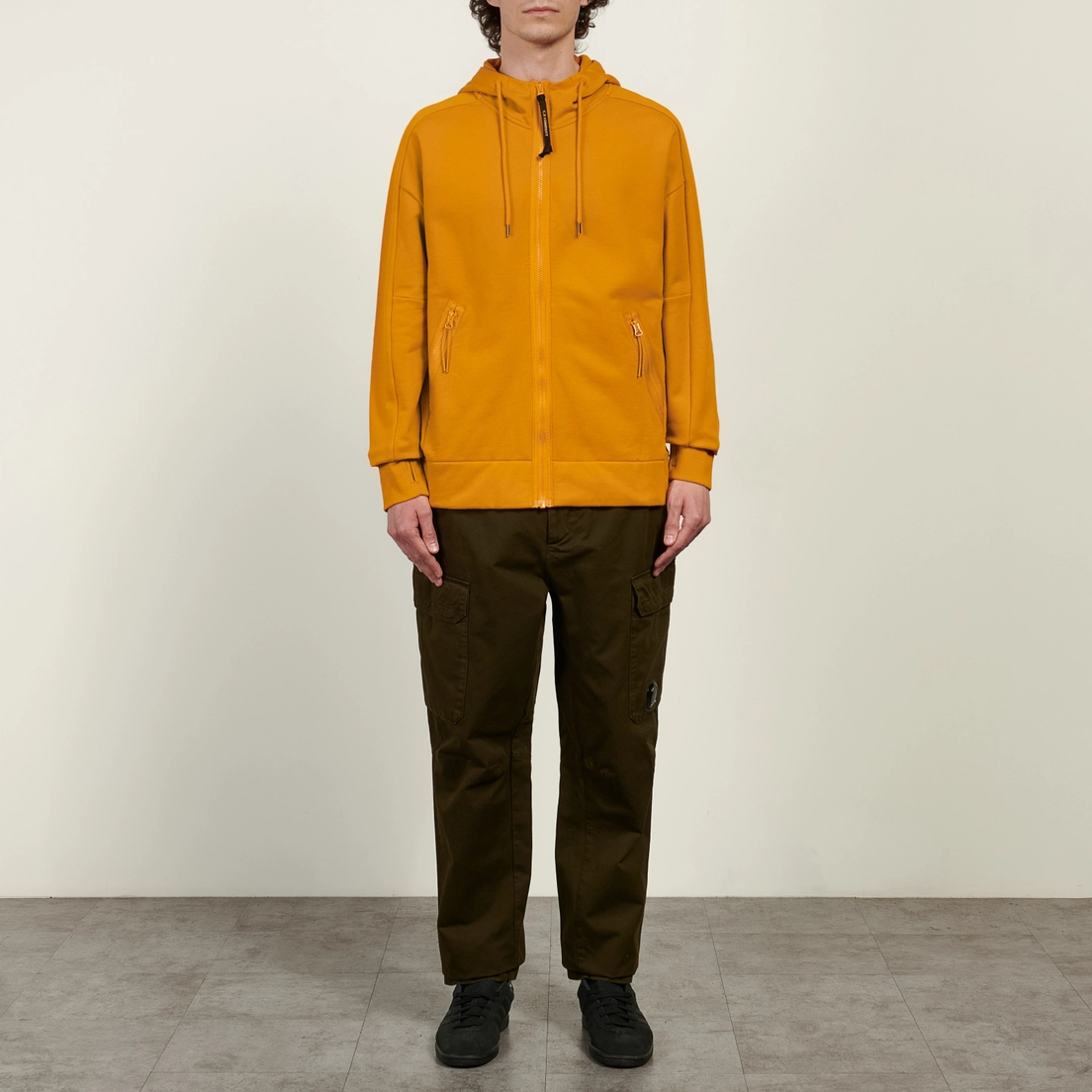 C.P. Company Мужские брюки Cotton Gabardine Loose Fit Cargo