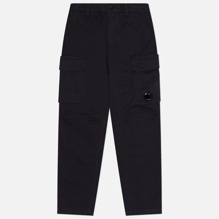 Мужские брюки C.P. Company Cotton Gabardine Loose Fit Cargo, цвет синий, размер 48