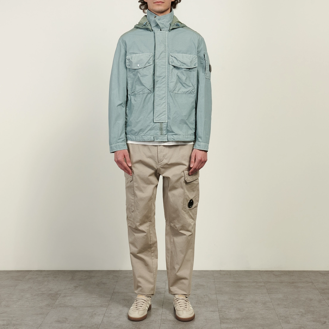 C.P. Company Мужские брюки Cotton Gabardine Loose Fit Cargo