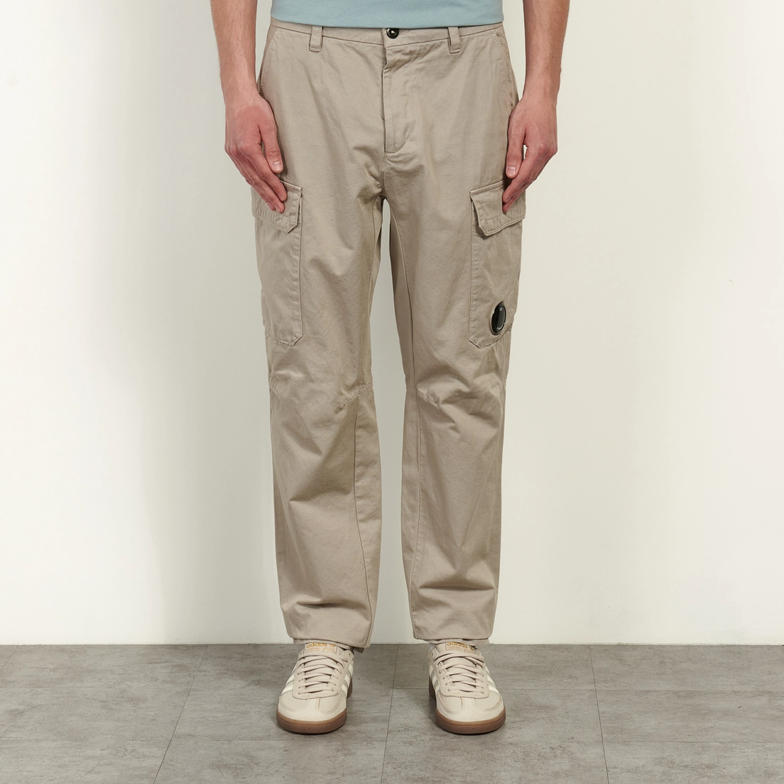 C.P. Company Мужские брюки Cotton Gabardine Loose Fit Cargo