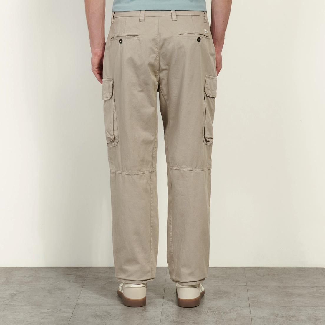 C.P. Company Мужские брюки Cotton Gabardine Loose Fit Cargo