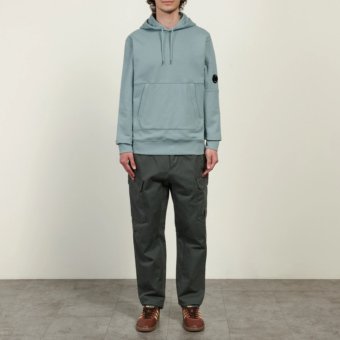 C.P. Company Мужские брюки Cotton Gabardine Loose Fit Cargo