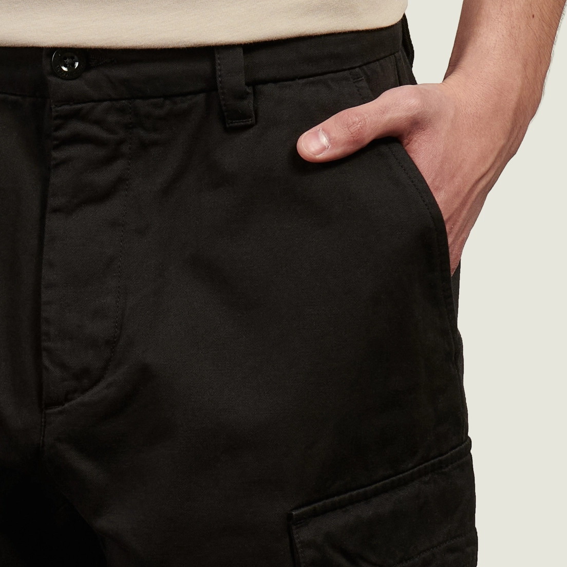 C.P. Company Мужские брюки Cotton Gabardine Loose Fit Cargo