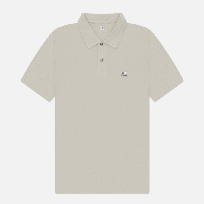 Мужское поло C.P. Company Stretch Piquet Ribbed Collar