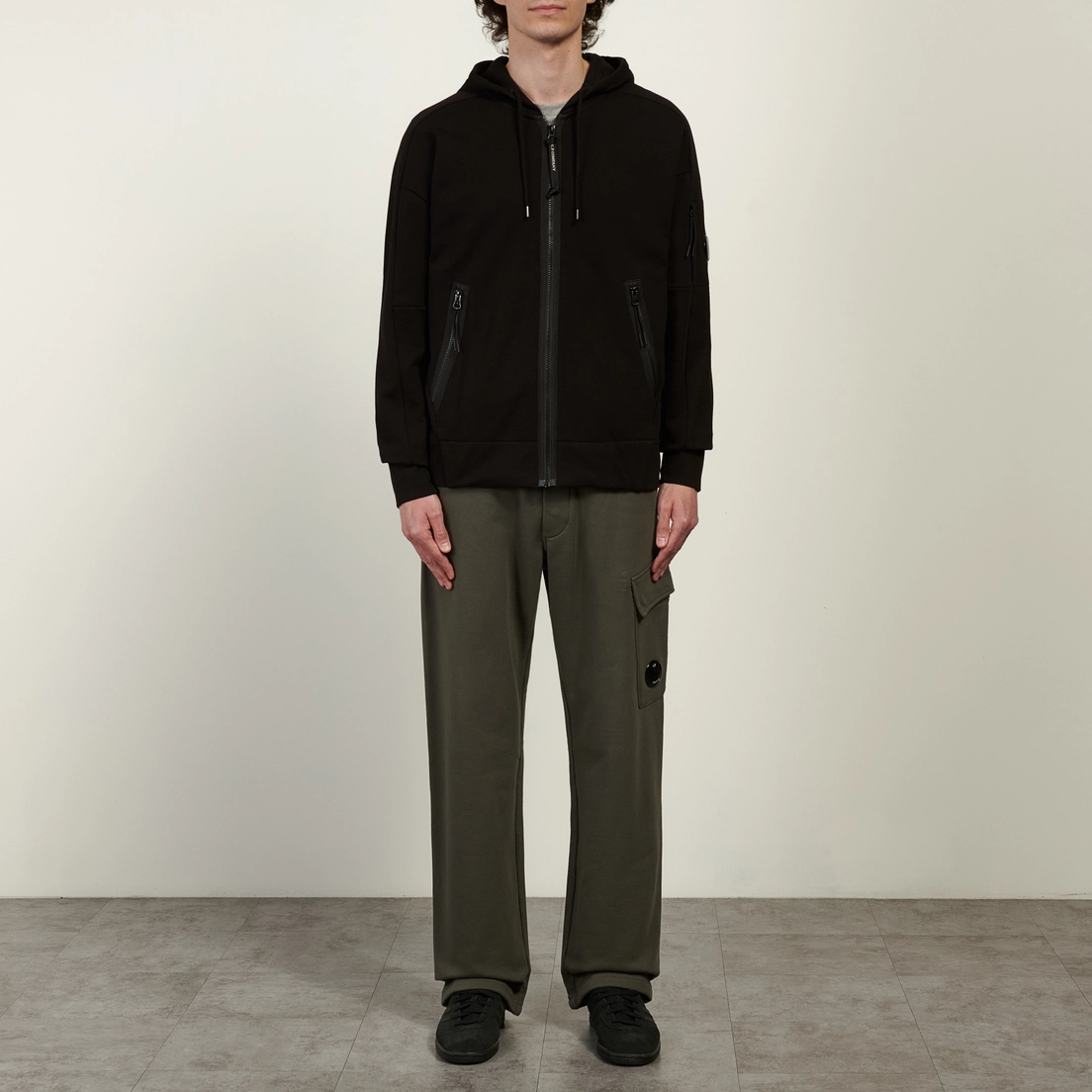 C.P. Company Мужские брюки Diagonal Raised Fleece Cargo Regular Fit