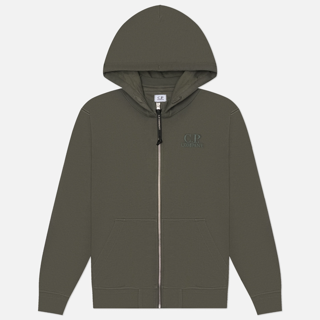 C.P. Company Мужская толстовка Diagonal Raised Fleece Zip Hoodie