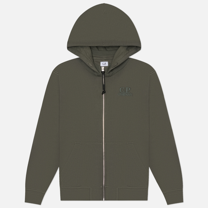 Мужская толстовка C.P. Company Diagonal Raised Fleece Zip Hoodie