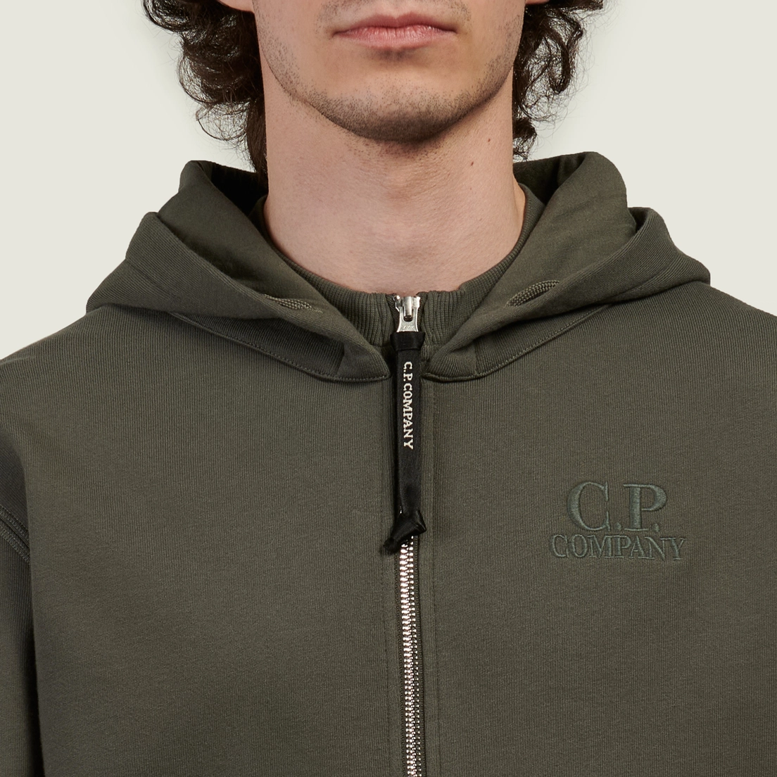 C.P. Company Мужская толстовка Diagonal Raised Fleece Zip Hoodie