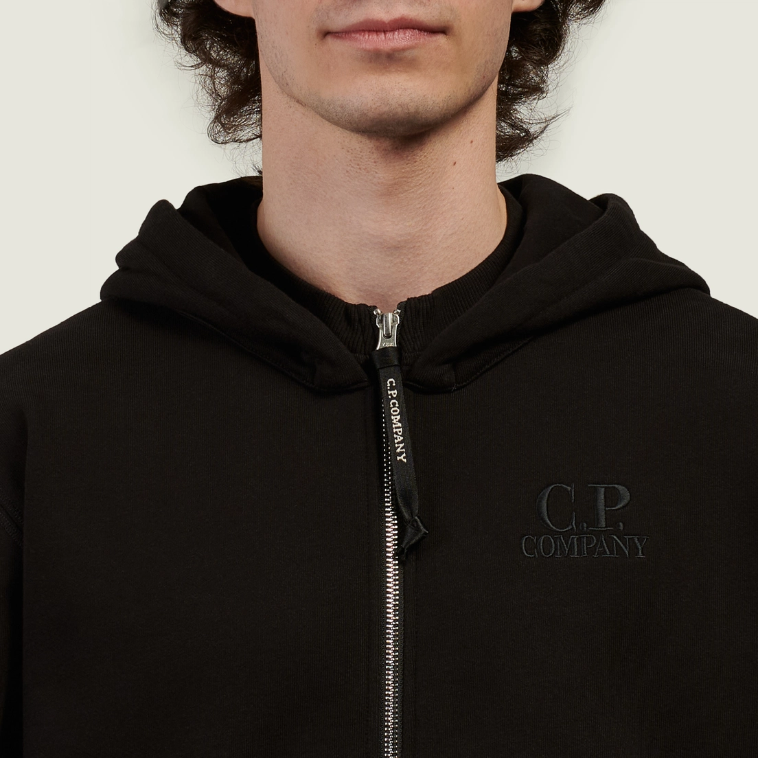 C.P. Company Мужская толстовка Diagonal Raised Fleece Zip Hoodie