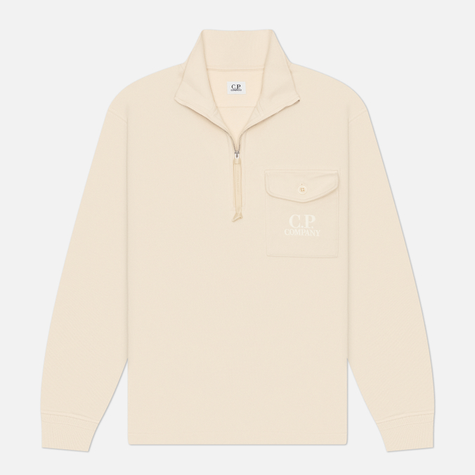 Мужская толстовка C.P. Company Diagonal Raised Fleece Half Zip Regular